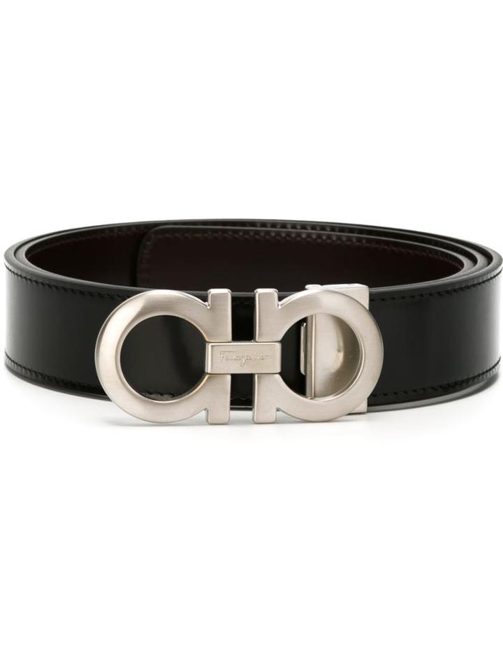 Salvatore Ferragamo Gancini Buckle Belt, Size: 115, Black, Calf Leather