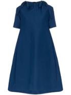 Marni Neck Tie Tent Dress - Blue