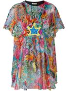 Tsumori Chisato Floral Print Blouse, Women's, Size: 3, Silk/polyester