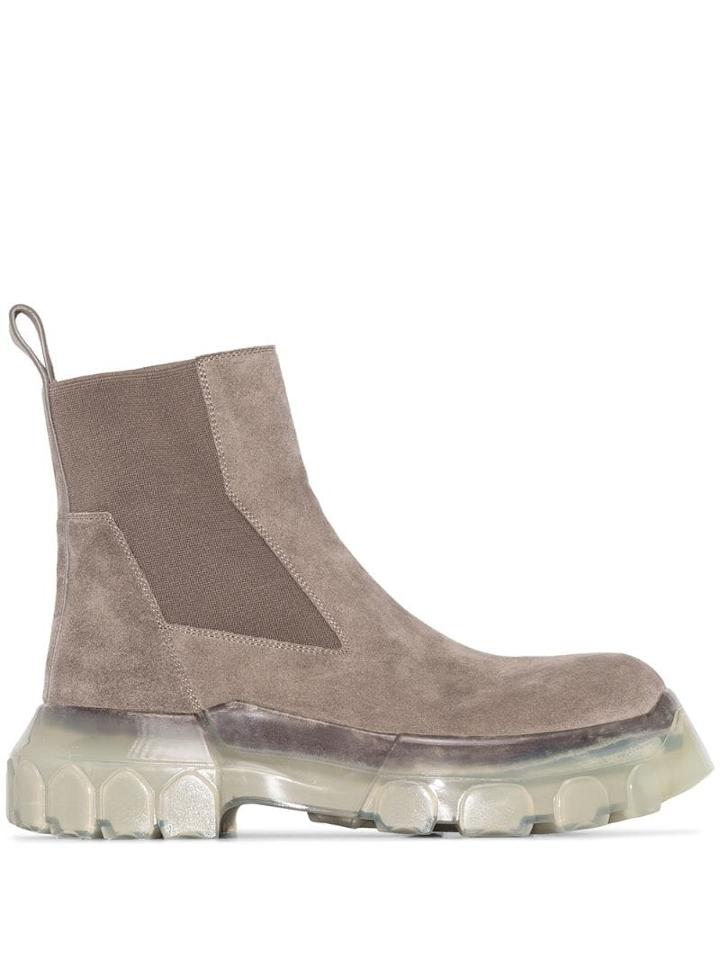 Rick Owens Bozo Tractor Beetle Chelsea Boots - Brown