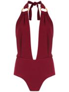 Framed Malibu Bodysuit - Red