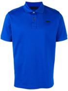 Prada Logo Patch Polo Shirt - Blue