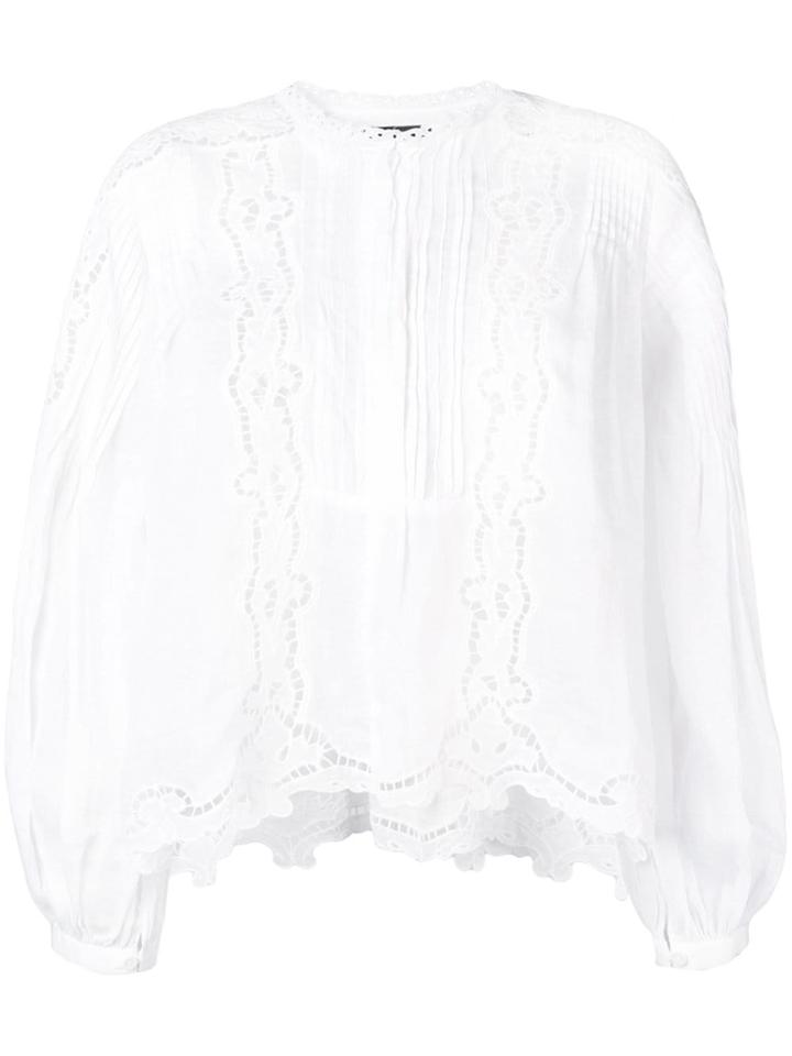 Isabel Marant Broderie Anglaise Blouse - White