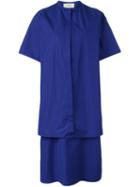 Ports 1961 Two-piece Shirt Dresss, Women's, Size: 42, Blue, Cotton