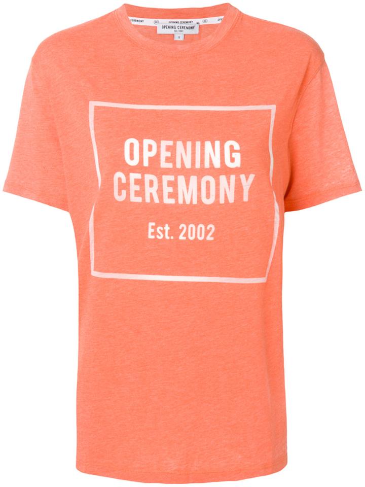 Opening Ceremony Logo Print T-shirt - Yellow & Orange