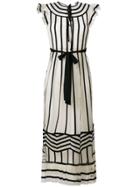 Red Valentino Point D'esprit Long Dress - White