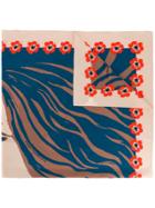 Sonia Rykiel Face Print Square Scarf - Multicolour