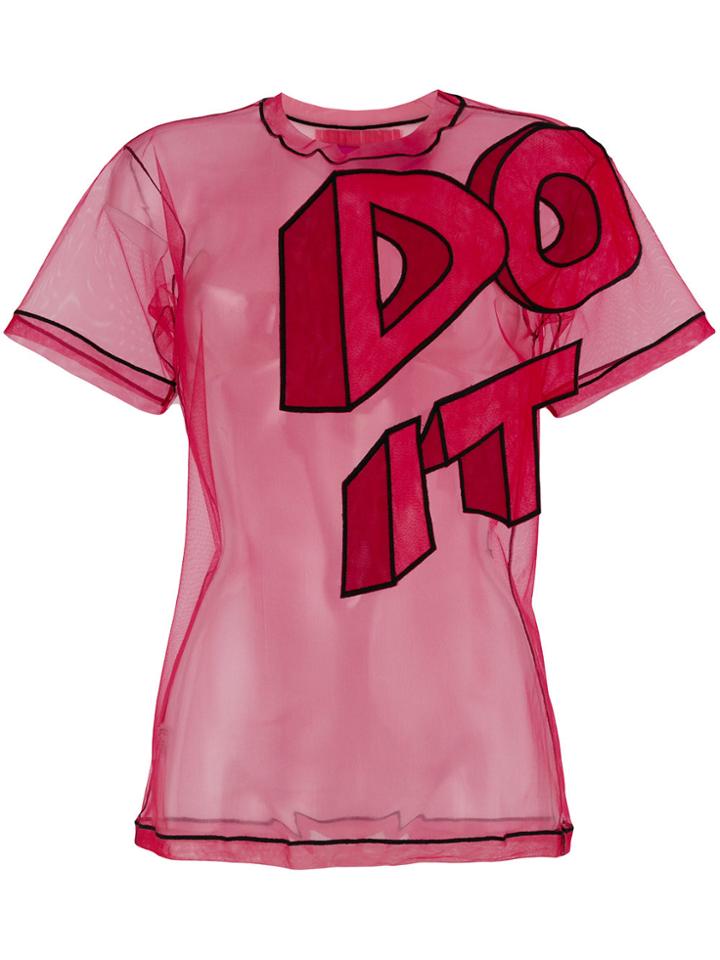 Viktor & Rolf Do It Slogan T-shirt - Red