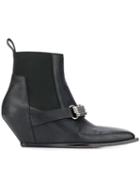 Rick Owens Elastic Sliver Boots - Black