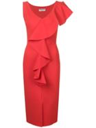 Le Petite Robe Di Chiara Boni Ruffle Wrap Dress - Red