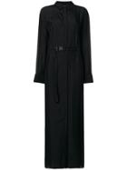 Kenzo Waist Fitted Long Dress - Black