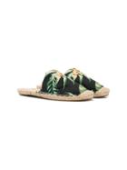 Mc2 Saint Barth Tropical Plant Sandals - Black