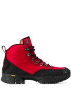 Roa Panelled Hiking Boots - Red