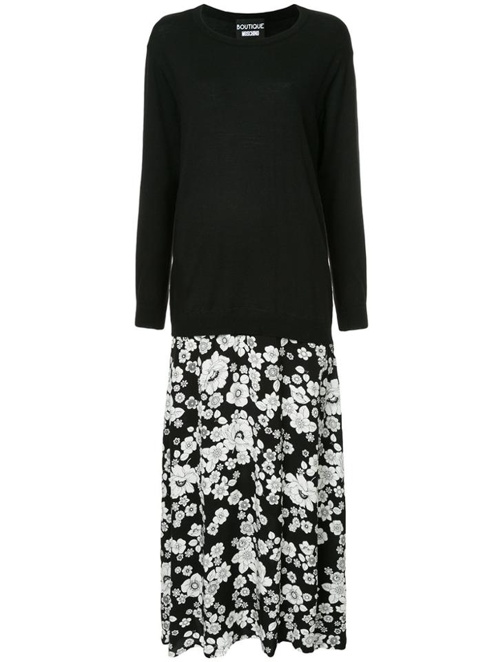 Boutique Moschino Double Layered Dress - Black