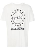 À La Garçonne Camiseta Stars À La Garçonne + Hering - White