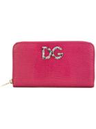 Dolce & Gabbana Zip Around Wallet - Pink & Purple
