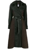 Jean Paul Gaultier Pre-owned 1990's Quilted Details Flared Trenchcoat