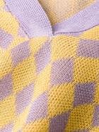 Essentiel Antwerp Diamond Pattern Polo Shirt - Yellow