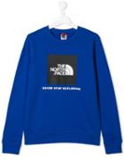 The North Face Kids Teen Logo Print Sweatshirt - Blue