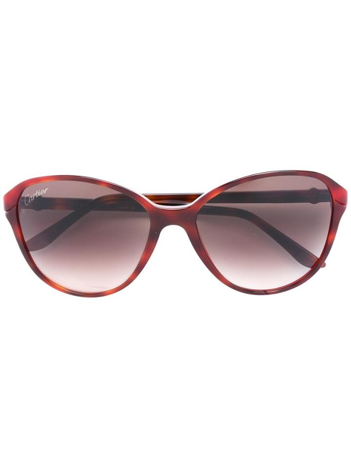Cartier 'double C Decor' Sunglasses - Red