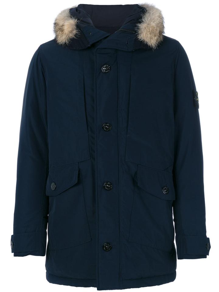 Stone Island Classic Padded Coat - Blue