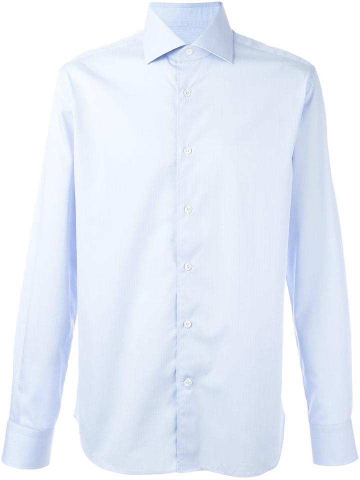 Corneliani Classic Shirt, Men's, Size: 40, Blue, Cotton