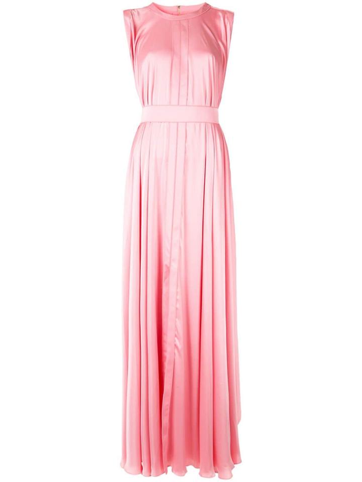 Maison Rabih Kayrouz Gathered Sleeveless Gown - Pink