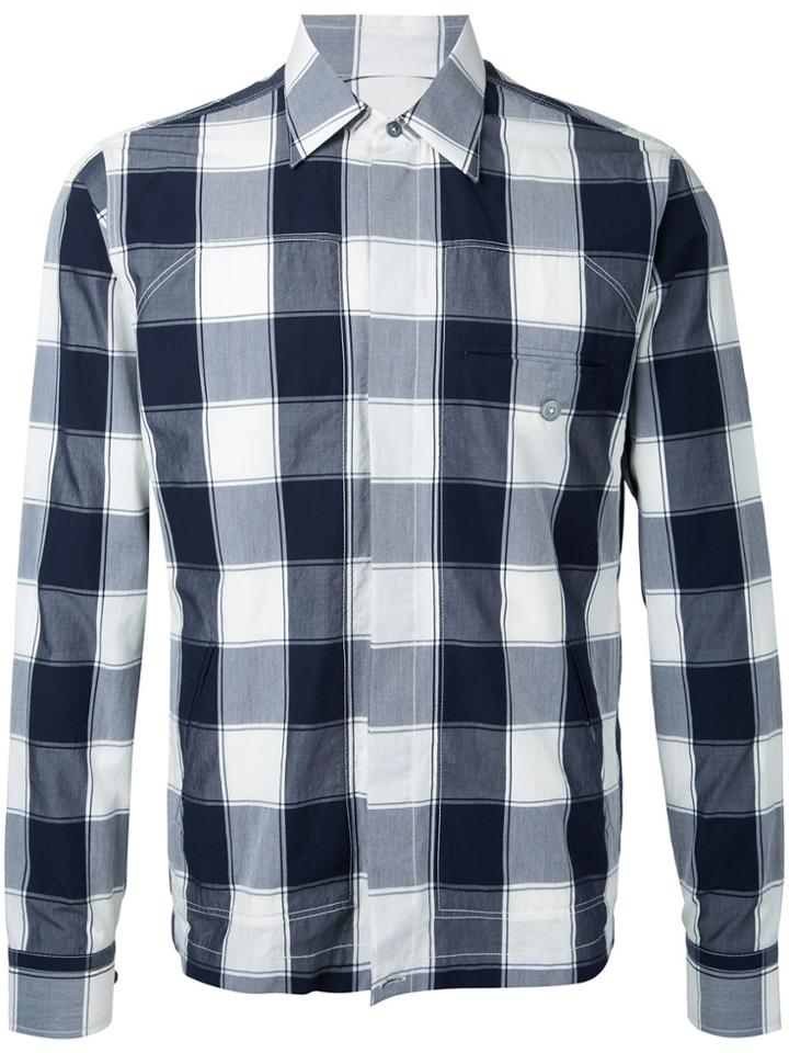 Kent & Curwen Checked Shirt Jacket - Grey