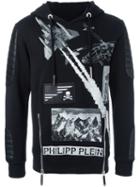 Philipp Plein 'dundee' Hoodie, Men's, Size: Small, Black, Cotton/polyester/polyurethane