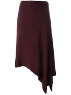 Marni Asymmetric Skirt, Women's, Size: 42, Red, Acetate/viscose