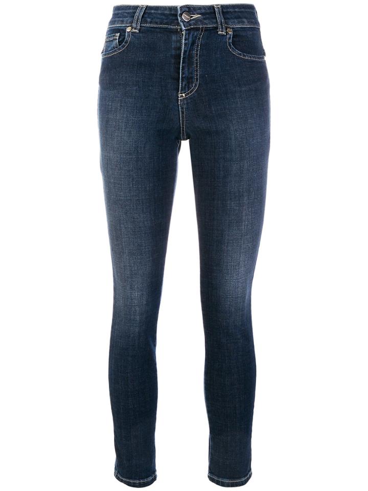 Twin-set High Waisted Jeans - Blue