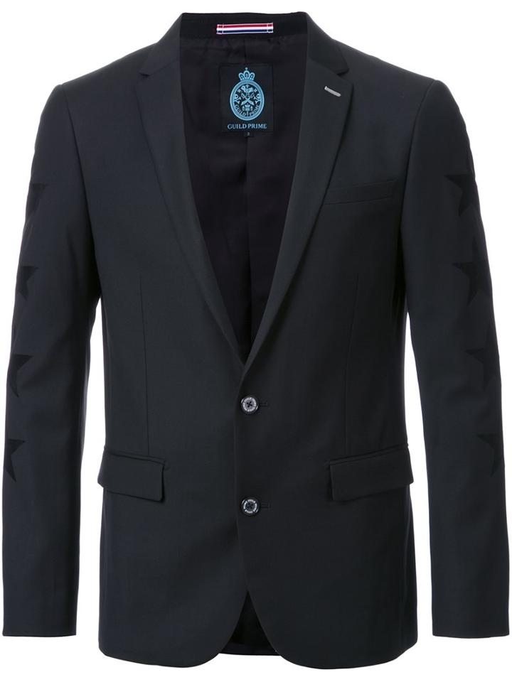 Guild Prime Sleeve Detail Blazer, Men's, Size: 2, Black, Polyester