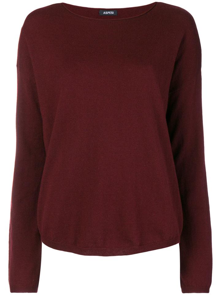 Aspesi Loose Fit Jumper - Red