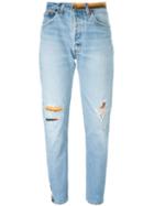 Re/done Distressed Jeans, Women's, Size: 28, Blue, Cotton