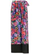 Sissa Silk Long Skirt - Multicolour