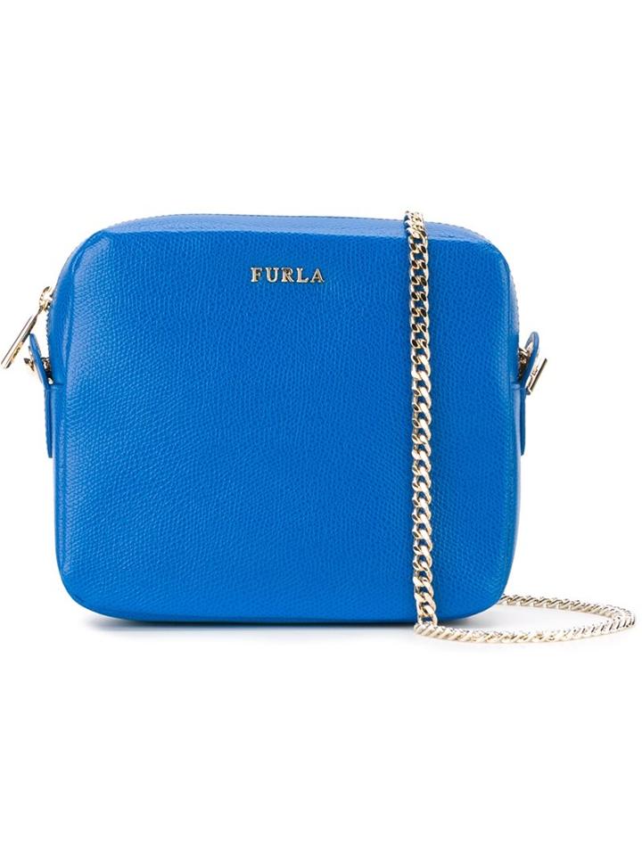 Furla Chain Strap Shoulder Bag, Women's, Blue