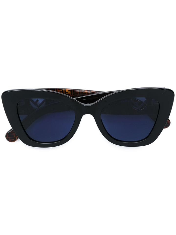 Fendi Eyewear Monogram Frame Sunglasses - Blue