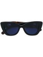 Fendi Eyewear Monogram Frame Sunglasses - Blue