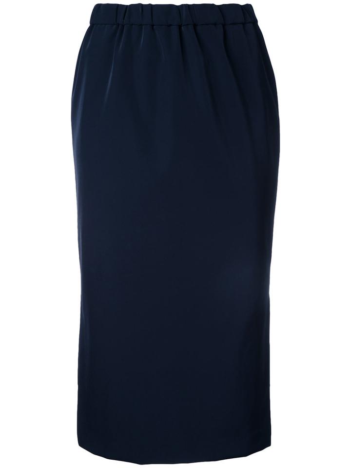 En Route Straight Skirt, Women's, Size: 2, Blue, Nylon