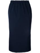 En Route Straight Skirt, Women's, Size: 2, Blue, Nylon