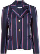 Altuzarra Striped Blazer, Women's, Size: 36, Blue, Cotton/wool