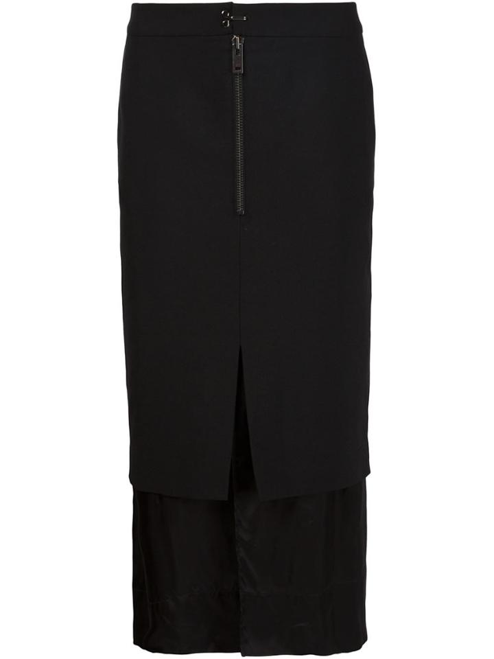 Maison Margiela Layered Midi Skirt - Black