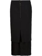 Maison Margiela Layered Midi Skirt - Black