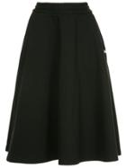 Msgm A-line Midi Track Skirt - Black