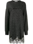 Givenchy Logo Patch Sweater Dress - Black