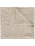 Brunello Cucinelli Frayed Scarf, Women's, Nude/neutrals, Polyester/polyamide/linen/flax