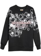 Burberry Doodle Print Jersey Sweatshirt - Black