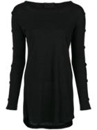 Andrea Bogosian Decorative Buttons Blouse - Black