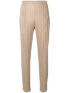 Pleats Please By Issey Miyake Multi-strings Trousers - Nude & Neutrals