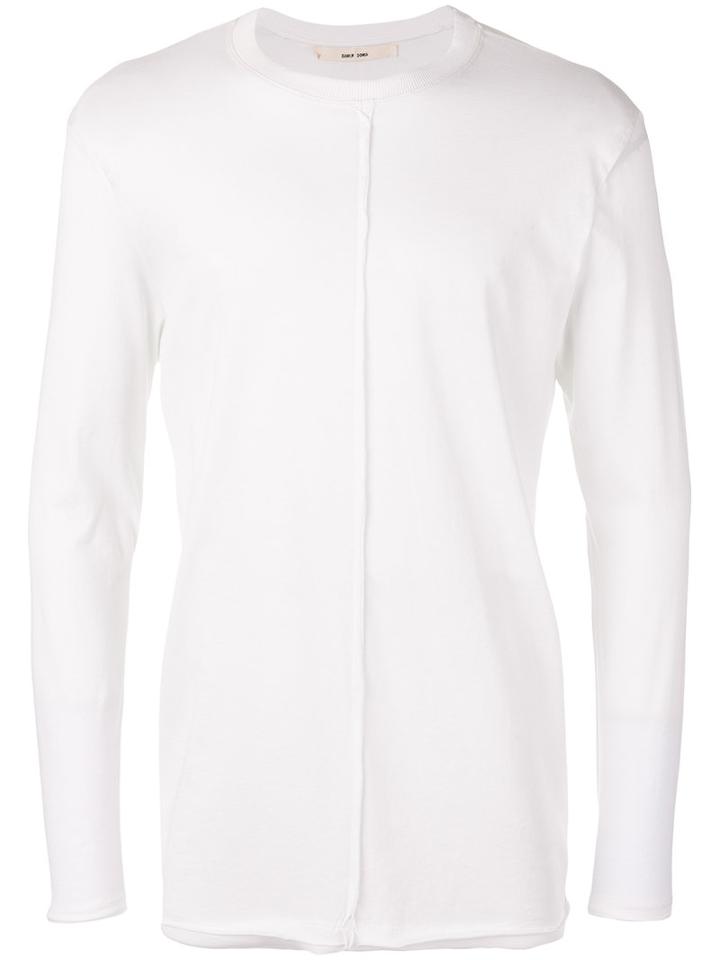 Ribbed Detail Longsleeved T-shirt - Men - Cotton/polyester - L, Nude/neutrals, Cotton/polyester, Damir Doma